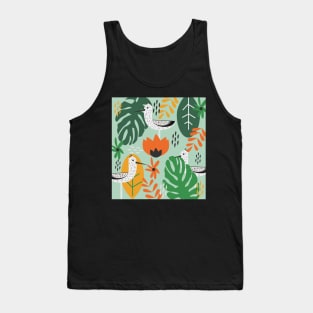 Birds and tropical botany Tank Top